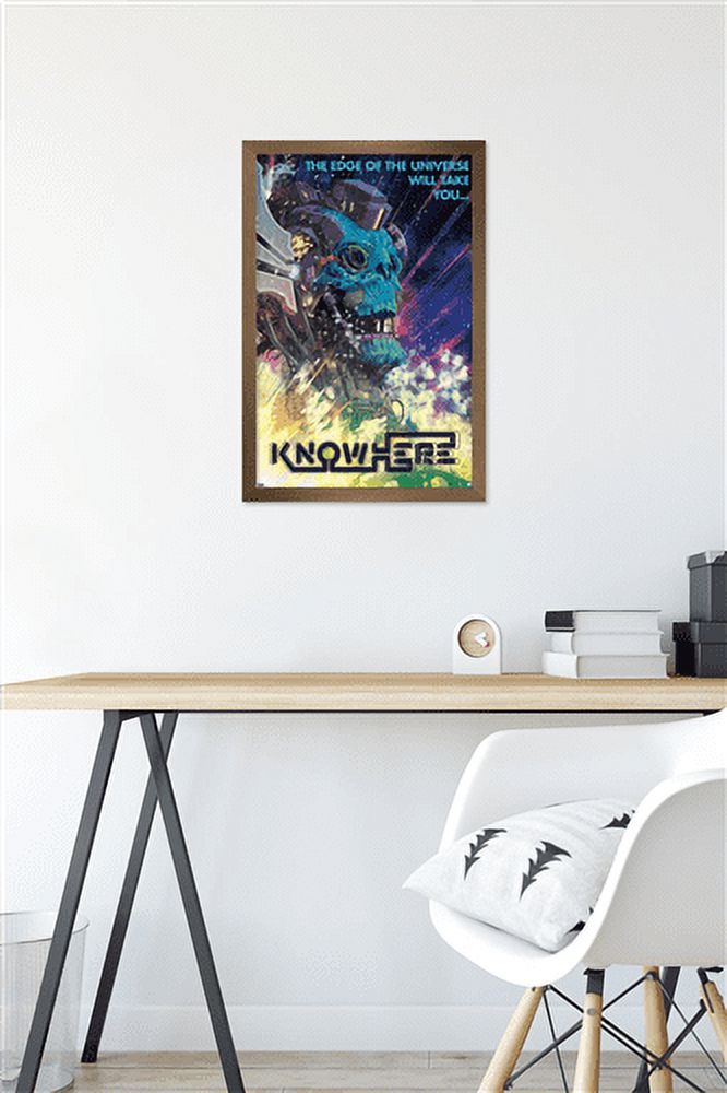 Marvel: Hero Lands - Knowhere Wall Poster, 14.725" x 22.375" Framed