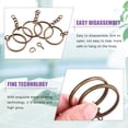thumbnail image 3 of Kit de llaveros Swpeet, 360 unidades, bronce, 30 mm, 3 of 7