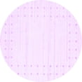 thumbnail image 1 of Ahgly Company Indoor Round Solid Purple Modern Area Rugs, 4' Round, 1 of 4