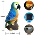 thumbnail image 4 of PMS LED Parrot Figurine Garden Statue, Solar 2 Count, 4 of 6