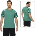 thumbnail image 3 of Weilanxin Men's Short Sleeve Swim Shirts Rash Guard UPF 50+ Sun Protection Quick Dry T-Shirt for Fishing Hiking ArmyGreen M, 3 of 7