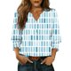 thumbnail image 1 of Camisas de Cuello de Tripulación de Manga Corta para las Mujeres Caqueta de Manga 3/4 para las Mujeres, Top Casual de Cuello en V para Primavera Verano, 1 of 6