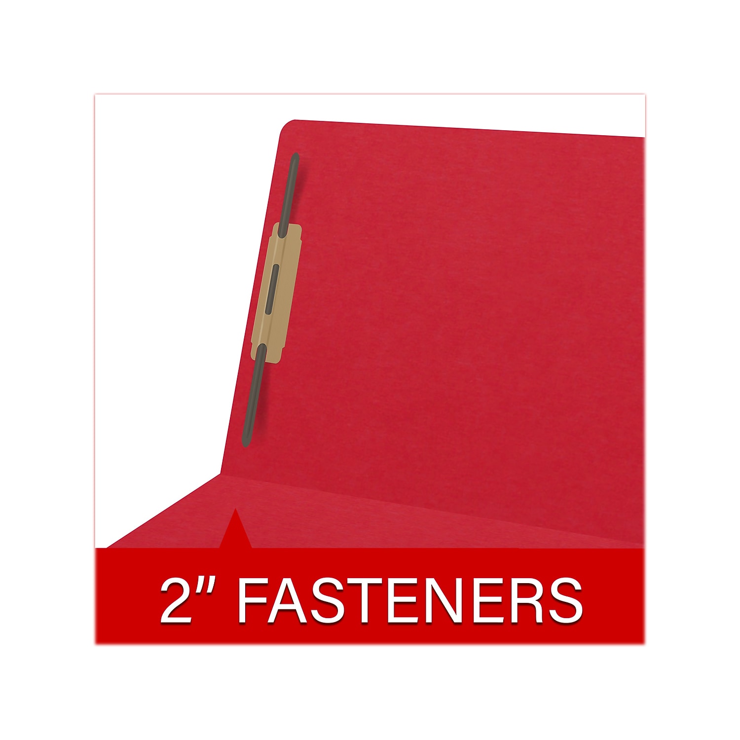 Medical Arts Press Heavy Duty End Tab File Folder Straight-Cut Letter Size Red 40/Box (S-09461-RED)