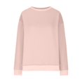 thumbnail image 5 of Tumotour Pullover Sweatshirts For Women Long Sleeve Crew Neck Side Slit Tunics Tops Pockets Oversized Solid Color Lightweight Loose Fit Pullover Sweatshirts, 5 of 8