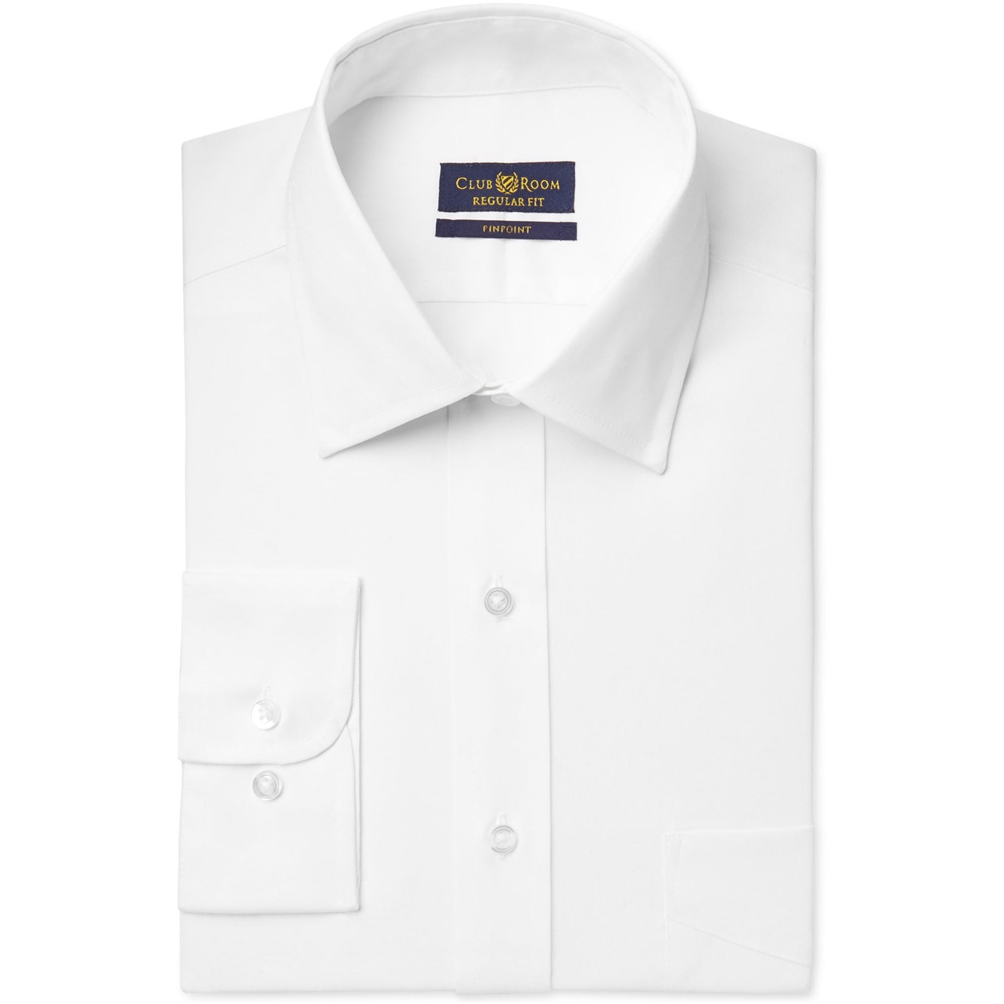 Club Room Mens Wrinkle Resistant Button Up Dress Shirt