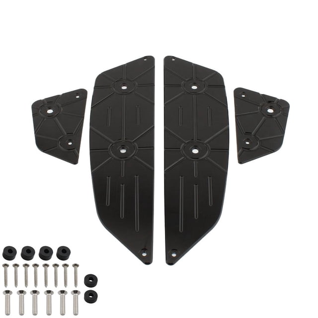 Placa reposapiés para motocicleta, almohadillas apoyo para los pies, cubierta, accesorios para motocicleta, repuestos, pieza repuesto para Negro