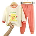 thumbnail image 4 of HCNTES Toddler Baby Boy Fall Winter Clothes Funny Letter Long Sleeve Sweatshirt and Pants Set 2 Piece Sweatsuit Outfit(6-12 Months,Light Yellow#@2), 4 of 4