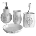 thumbnail image 2 of Creative Scents Vintage White 4-piece Bathroom Accessory Set, 2 of 5
