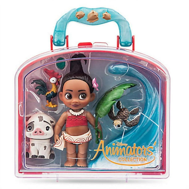 Disney Animator's Collection Moana Mini Doll Play Set New with Case -  