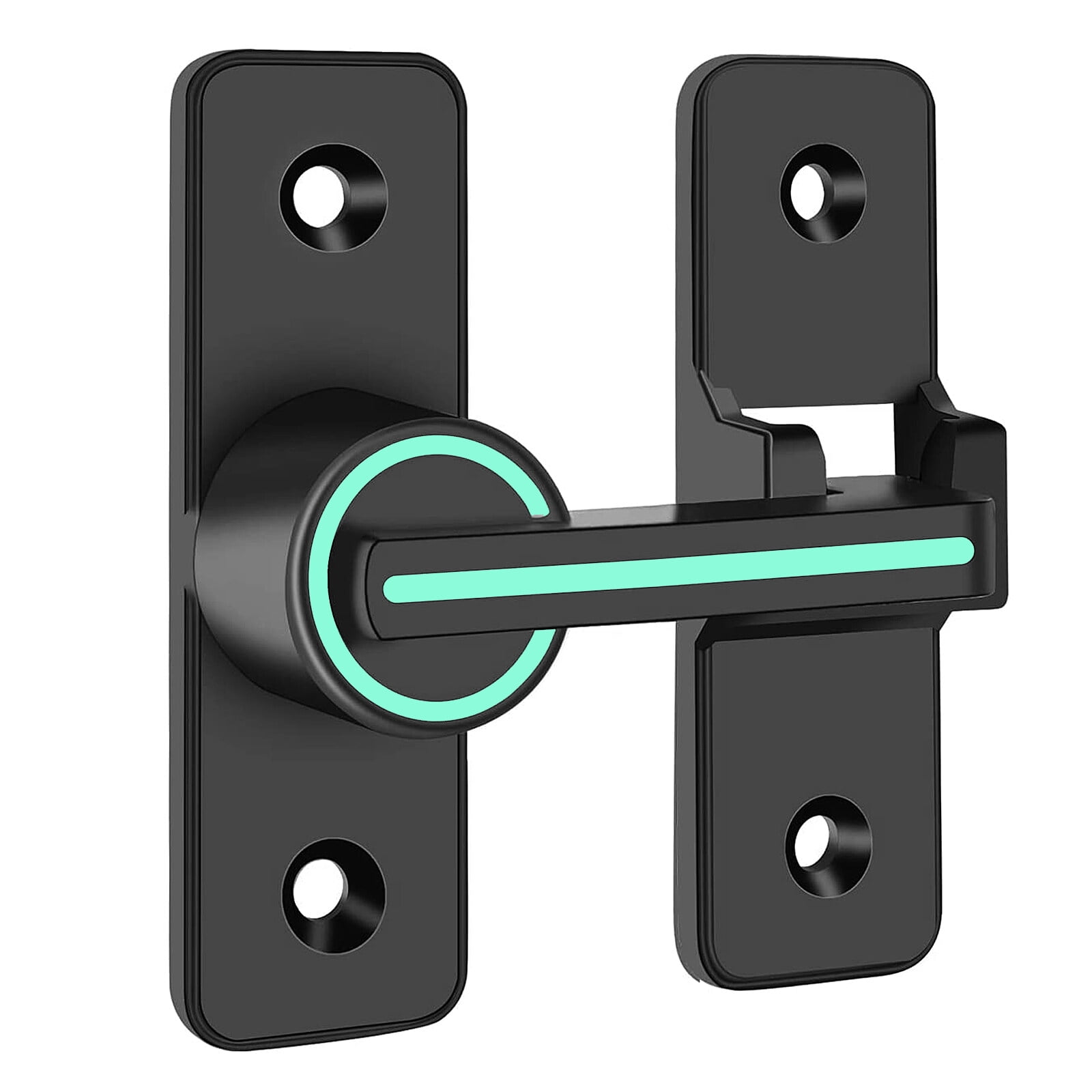 AOMOTA Luminous Door Latch 180 Heavy Duty Flip Lock for Privacy and Security, Zinc Alloy