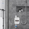 Hinzonek 3500W 110V Electric Tankless Instant Water Heater with Shower Head Set for Kitchen Bathroom