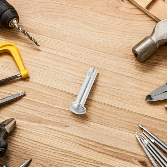 PENIKOKO 2pcs Replacement Hardware for Hanging Chair Metal Spring Pin Silver