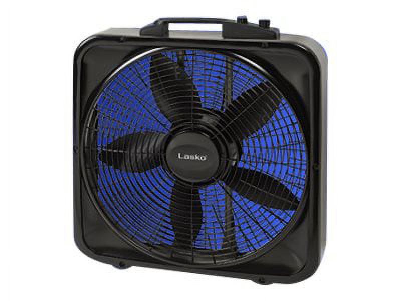 Lasko Weather-Shield Select 20 Box Fan with Thermostat, B20570, Black -  Walmart.com