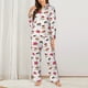 thumbnail image 2 of Fotbe Birthday Cake Conjunto de Pijama de Manga Larga para Mujer con Estampado, Ropa de Dormir de 2 Piezas, Conjunto de Casa Suave y Cómodo con Bolsillos-Medium, 2 of 7