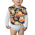 thumbnail image 6 of Zufioo fall Pumpkin Daisy Print Toddler Adjustable Waterproof Bib, 11.6x15 Inch Feeding Bib Suitable for 6-24 Month Babies, 6 of 8