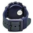 thumbnail image 5 of Swatch SUIN401 Men's Fast Run Blue Dial Green Accent Blue Silicon Rubber Strap Chronograph Watch, 5 of 5