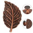 thumbnail image 4 of Bouton de Garde-Robe en Forme de Feuilles Poignées de Meubles Poignées de Porte et Poignées d'Armoire Bronze Rouge, 4 of 10