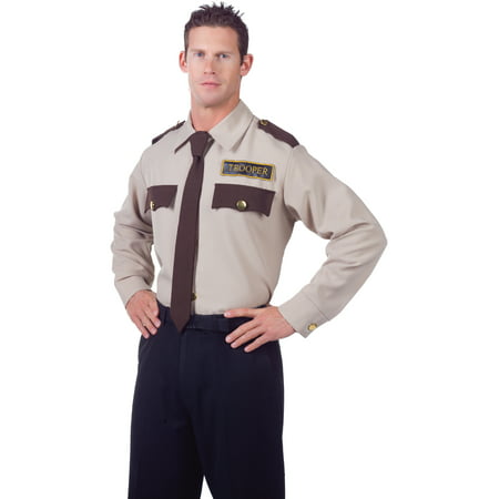 Men's State Trooper Law Enforcement Costume Shirt