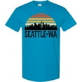thumbnail image 3 of Inktastic Seattle Washington Skyline Sunset T-Shirt, 3 of 5