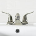 Mainstays 4inch Centerset Dual Handle Bathroom Sink Faucet, Satin
