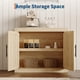 thumbnail image 1 of Aparador Buffet de Madera para Comedor - Gabinete de Almacenamiento de 90 cm con 2 Puertas, Diseño Moderno de Mediados de Siglo - Ideal para Cocina, Sala, Recibidor o Pasillo - Acabado Madera, 1 of 8