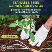 Supply Solutions Gardening Tools - Perfect Garden Tools for Women or Men - Small Heavy Duty Gardening Hand Tools