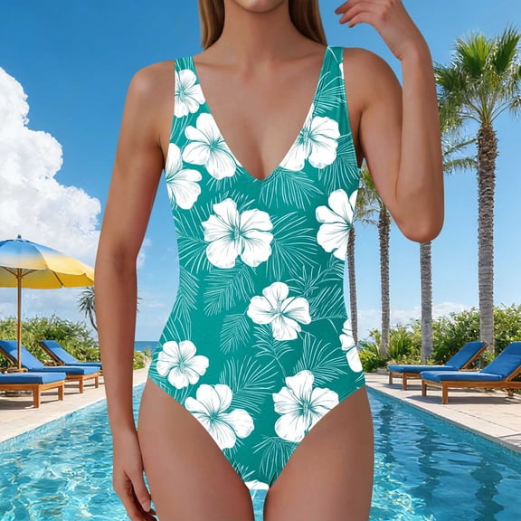 Blmnix Women Bathing Suits Long Torso Swimsuits One Piece Tummy Control Swimsuits Scoop Neck Womens Swimsuits Tankini,XL