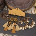 thumbnail image 4 of Minnieouse 3 pares Vintage Set Mujer Pendientes Largos Huecos Aleación Geométrica Bohemia Joyería Geométrica Étnica Ear Hooks Nupcial Ropa, zapatos y accesorios Miscelánea tipo3, 4 of 6