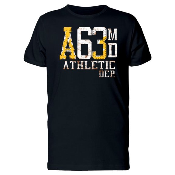 Sports Text In Yellow And White Tee Men's -Image by Shutterstock
