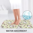 thumbnail image 6 of Bathroom Rugs Sets 3 Piece - Garlic Pattern white Absorbent Non Slip Bath Mats, U-Shape Toilet Lid Cover, Contour Mat, Soft Washable Shower Mats Bath Rug Mat for Bathroom Tub Toilet, 6 of 7