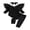 Black, variant on RUINIXCW Newborn Baby Girl Boy Halloween Bat Costume Infant Baby Girl Photoshoot Birthday Party Cosplay Outfit Romper and Dot Pants Headband Wing Set