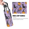 thumbnail image 4 of Yayeee 33oz Insulated Water Bottle Double Wall Stainless Steel with Flip Straw Lid, Halloween Pumpkin, 4 of 7