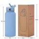 thumbnail image 4 of 26-27 1L Sports WATER BOTTLE With Handle And Straw Stainless Steel Large Capacity Vacuum Flasks Drinkware Large Mouth GymThermos CUP, 4 of 4