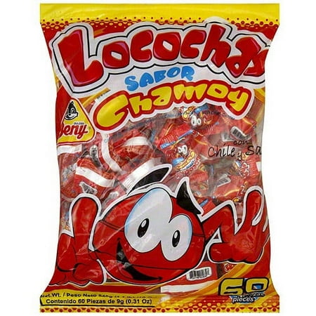 Dulces Beny Chamoy Sabor Locochas Candy, 19 oz (Pack of 24)