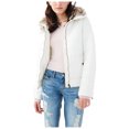 thumbnail image 1 of Aeropostale Womens Full Zip Puffer Jacket, White, Juniors, Medium, 1 of 2