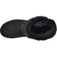 thumbnail image 4 of Women's Easy Spirit Snowy Bootie Slipper Black Fabric Suede/Plush Fur 7 M, 4 of 5