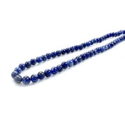 Handcrafted Blue Color Created-Lapis-Lazuli Gemstone Bead Necklace Women Men 19