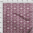 thumbnail image 3 of oneOone Viscose Jersey Dark Magenta Fabric Floral Sewing Material Print Fabric By The Yard 60 Inch Wide, 3 of 4