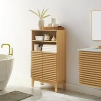 Modway Render Freestanding Bathroom Storage Cabinet in Oak by Modway