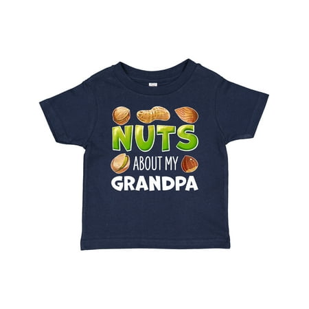 

Inktastic Nuts About My Grandpa Peanut Almond Pistachio Gift Baby Boy or Baby Girl T-Shirt