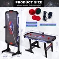 thumbnail image 6 of RayChee 53-Inch Air Hockey Table with LED Lights - Ultimate Air Hockey Experience for Home Game Rooms-Black, 6 of 8