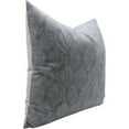 thumbnail image 2 of Fabdivine Pure Linen Hand Block Print Contemporary Throw Cushion Cover , 18"X18", Gray, 2 of 5