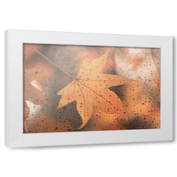 Lenka 4x14 White Modern Wood Framed Wall Art Titled - Melancholy