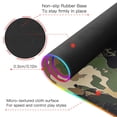 thumbnail image 4 of RGB Gaming Mouse Pad 15W Wireless Charging Large Waterproof Desk Mat 13 Light Modes Mousepad 31.5x11.8 Green Brown Camouflage, 4 of 6