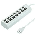 thumbnail image 2 of Latrodar USB HUB 2.0 7 Port Multiple Expander With Budget-Friendly Computer Accessorie White Home Gadgets, 2 of 5