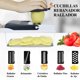 thumbnail image 5 of Cortador de Verduras, Picador de Verduras Multifuncional 22en1, Mandolina Rallador de Verduras para Cocina con 12 Cuchillas de Acero Inoxidable y Contenedor, para Frutas, Verduras y Ensaladas (Negro), 5 of 7
