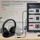 thumbnail image 2 of Wireless TV Headphones for Seniors with Transmitter Charging Base, 2.4GHz RF & Bluetooth 5.3, 2 of 5