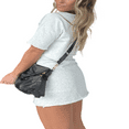 thumbnail image 4 of LYMAYTER Women's Summer 2-Piece Set‌ Casual Short Sleeve Tee & Tennis Skort Comfy Cotton Outfit S-3XL, 4 of 8