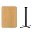 thumbnail image 2 of Flash Furniture 30 by 42" Rectangular Natural Laminate Table Top with 22 by 30" Bar Height Table Base, 2 of 2