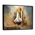 thumbnail image 2 of Designart "Cosmic Launch Abstract" Space Shuttle Floater Framed Canvas Prints, 2 of 5
